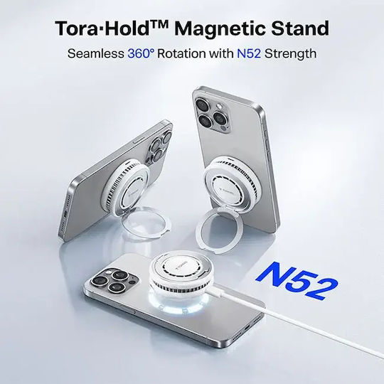 Torras Încărcător Magsafe 15W Alb (Ostand PolarCircle)