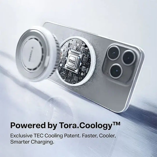 Torras Încărcător Magsafe 15W Alb (Ostand PolarCircle)