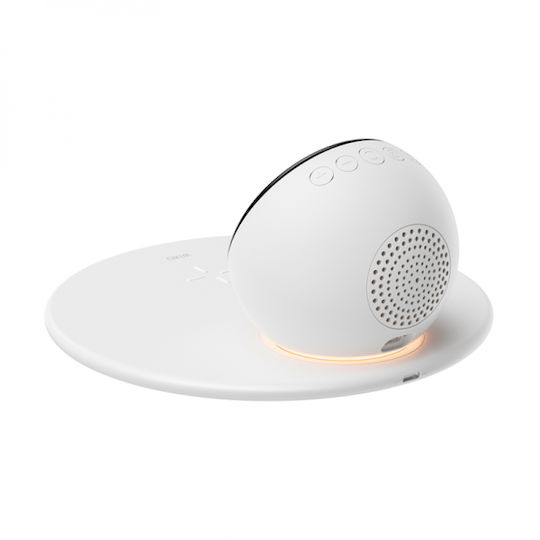 Wiwu Ασύρματος Φορτιστής (Qi Pad) 15W Λευκός (W017)