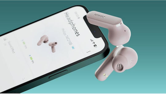 Philips TAT2100 In Ear Bluetooth Безжични Слушалки с Устойчивост на Изпотяване и Калъф за Зареждане Розови