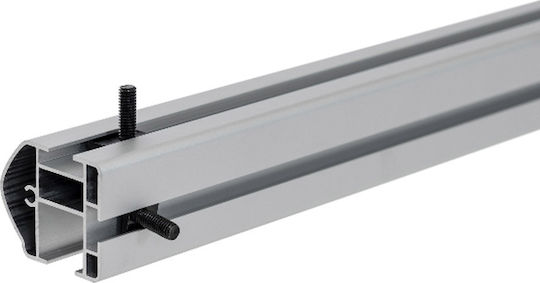 Menabo Aluminum Car Roof Bars 145cm for Volkswagen Transporter Set with Roof Rack Legs Silver