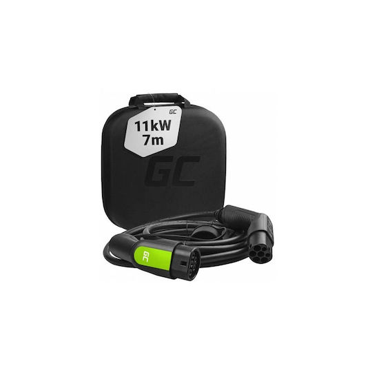 Green Cell Καλώδιο Φόρτισης Τριφασικό 7m Type 2 - Type 2 EV12