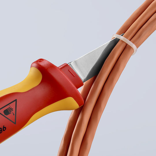 Knipex Козметична острилка за моливи Отделяне на изолацията Кабели с резец и дължина 180мм Нож 1000V 50mm