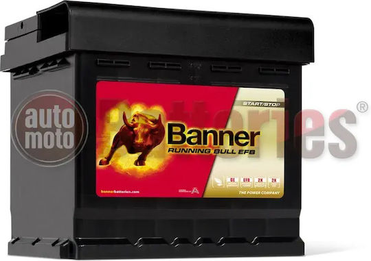 Banner Baterie Auto Running Bull cu Capacitate 52Ah Pornire/Oprire