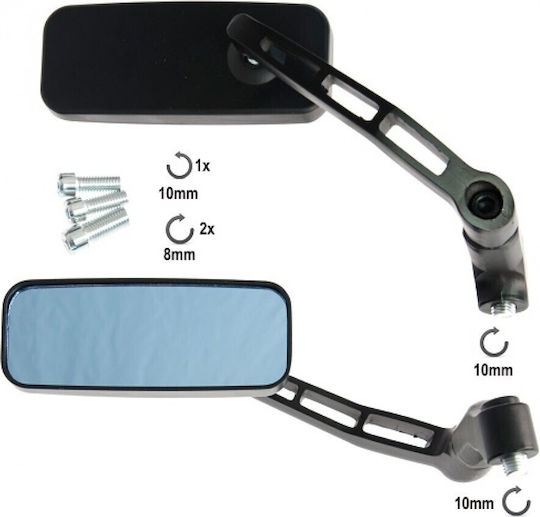 A-pro Handlebar Mirrors Sr4826 Carbon