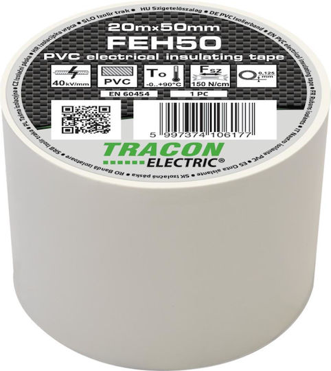 Tracon Electric Изолационна лента Бяла