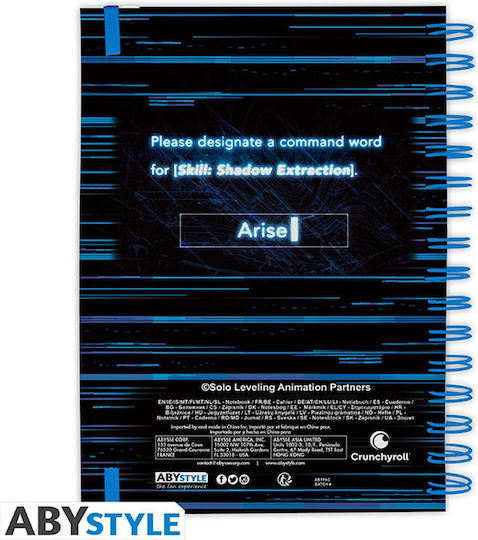 Abysse Caiet Spiral A5 50 Foi Negru