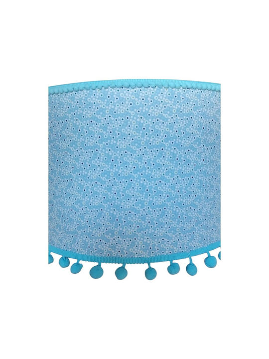 Oxygen Blue Pendant Ceiling Light with E27 Socket 35x25cm