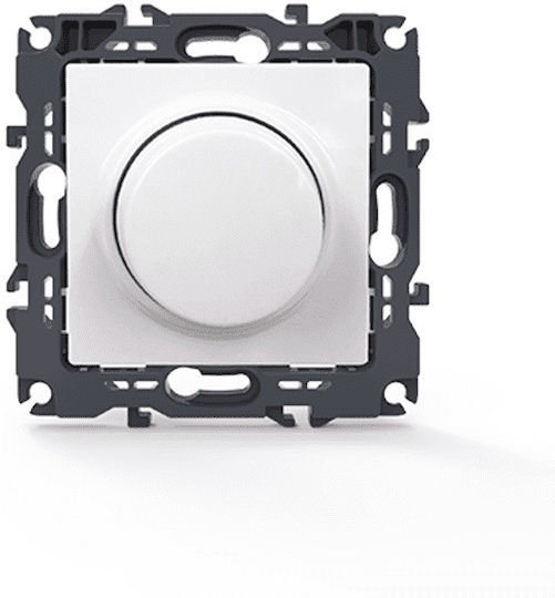 Aca Prime Vertieft Dimmerschalter ohne Platzierung LED Rotierend in Weiß Farbe