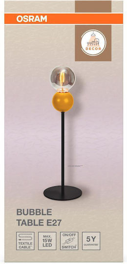 Osram Dekorative Lampe mit Fassung für E27 Lampe Schwarz