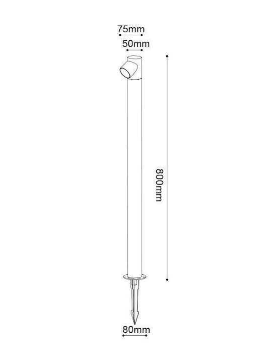 Aca Lămpi Cu Led-uri De Exterior Alb Cald Lg2371g-800