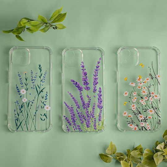 TelForceOne Umschlag Rückseite Silikon Transparent (Xiaomi Redmi 13C 4G Wiese 3)