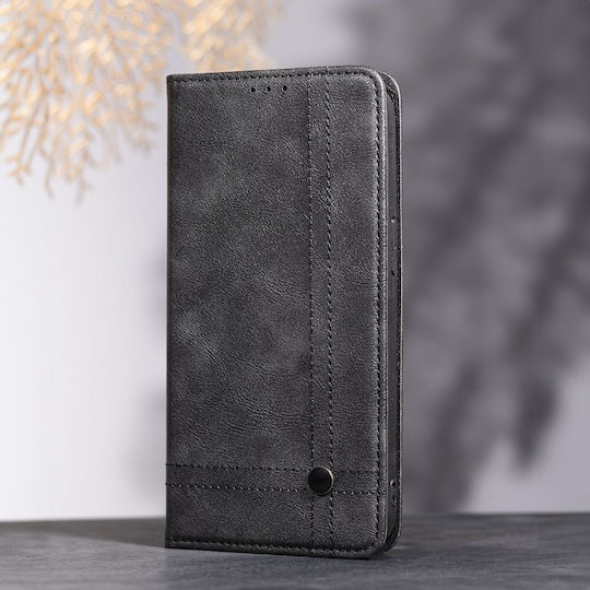 Smart Silicone Synthetic Leather Book Black (Samsung Galaxy A37 5G)