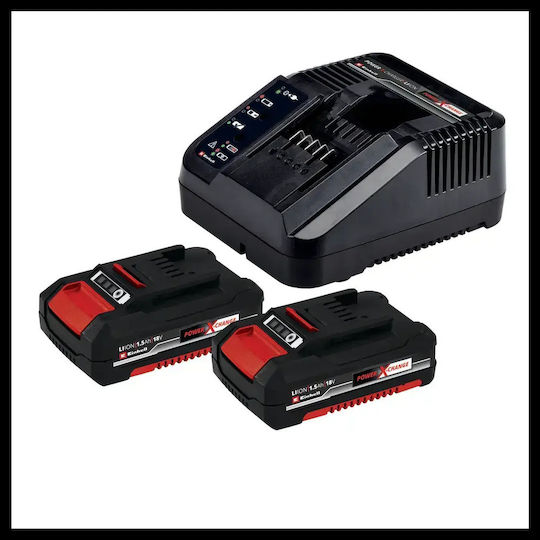 Einhell TE-CD 18/40-1 Li Akkuschrauber Batterien 18V 2x1.5Ah