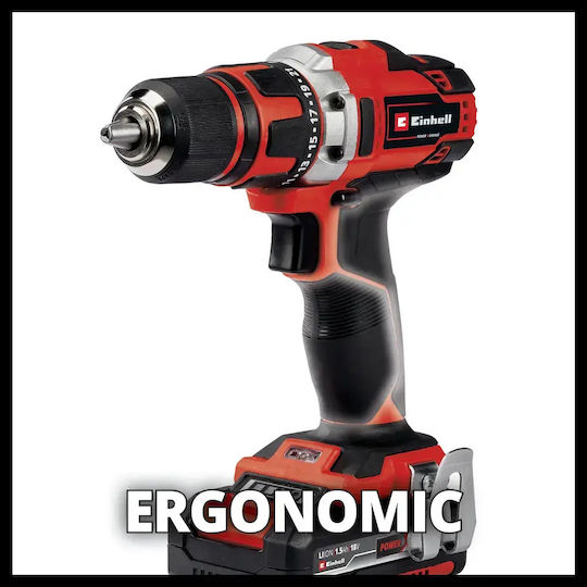 Einhell TE-CD 18/40-1 Li Akkuschrauber Batterien 18V 2x1.5Ah