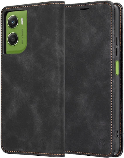 Wallet Piele artificială / Piele Negru (Motorola Moto G06, SKYDDAR INNOVATION)