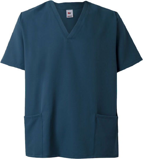 Velilla Unisex Medical Blouse Petrol Blue