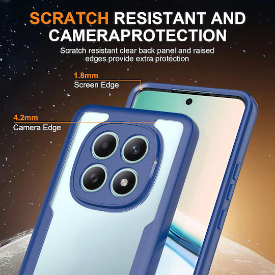 Techsuit ColorVerse 360 Vollschutz Silikon Blau Redmi Note 15 / Poco M8