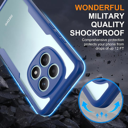 Techsuit ColorVerse 360 Vollschutz Silikon Blau Redmi Note 15 / Poco M8