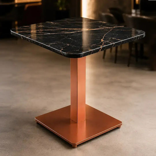 Stand De Masă Metalic Cu Reglaj Culoarea Cuprului 80x80cm