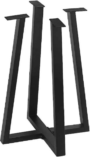 Stand De Masă Metalic Negru 50x72cm