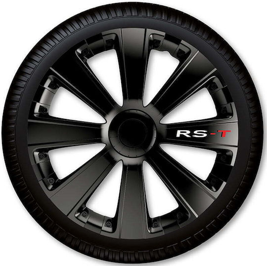 Autoline Set Capace de Roți Auto Argo Rs-T 15" 4 Bucăți Negre