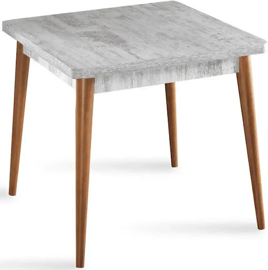 Brigitte Quadratischer Küchentisch Aus Holz 80x80x74cm