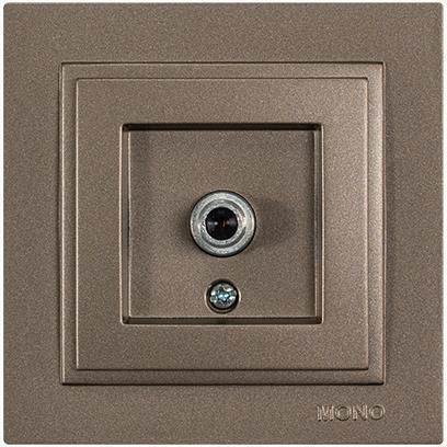 Eurolamp Satellite Antenna Socket Terminal in Brown color 152-10546