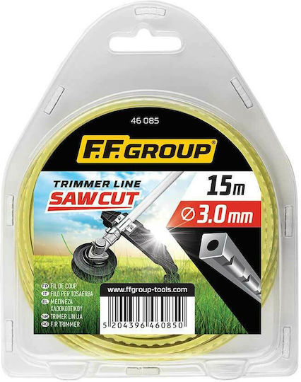 FFG Saw Cut Μεσινέζα Τετράγωνη Μήκους 15m και Πάχους 3.3mm