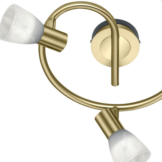 Trio Lighting Levisto Triple Spot with Socket E14 in Yellow Color