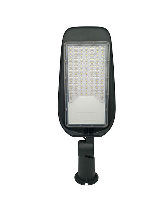 Evivak Εξωτερικό Φωτιστικό LED Δρόμου 150W με Ψυχρό Λευκό Φως Μαύρο