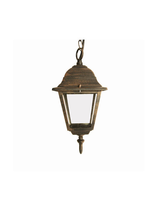 Aca Outdoor Hanging Ceiling Light E27 in Red Color HI6045R