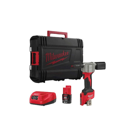 Milwaukee M12 BPRT-201X Riveter Battery Kit 12V 1x2Ah With Case
