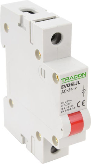 Tracon Electric Μονή Ενδεικτική Λυχνία Πίνακα Κόκκινη