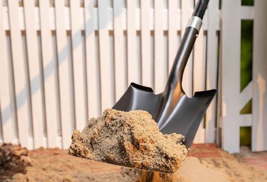 Black & Decker Lopată cu Coada 149cm și Mâner din Fiberglass