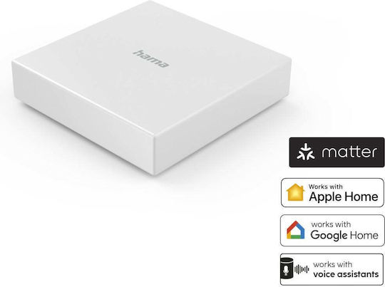 HAMA Смарт Шлюз Zigbee / Концентратор Съвместим с Google Home Apple HomeKit Alexa и Материя