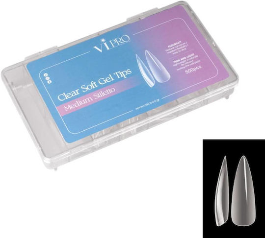 Mixcoco Nagelspitzen Transparent 500Stück 260559-2