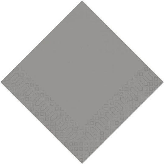 Finezza Finezza Serviette Luxus 2-lagig Grau 33x33cm 85Stück 3A-AT-14