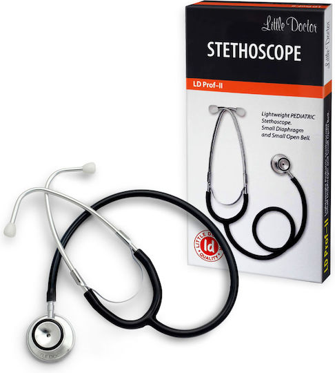 Little Doctor LD Prof-II Παιδιατρικό Στηθοσκόπιο με Διπλό Κώδωνα Μαύρο