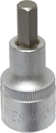 Jonnesway Nuss Pneumatisch Sechskant mit Vierkant-Antrieb 1/2", HEX Durchmesser 1/2" / 55 1Stück