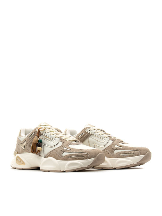 Destiny Damen Sneakers Beige Gold
