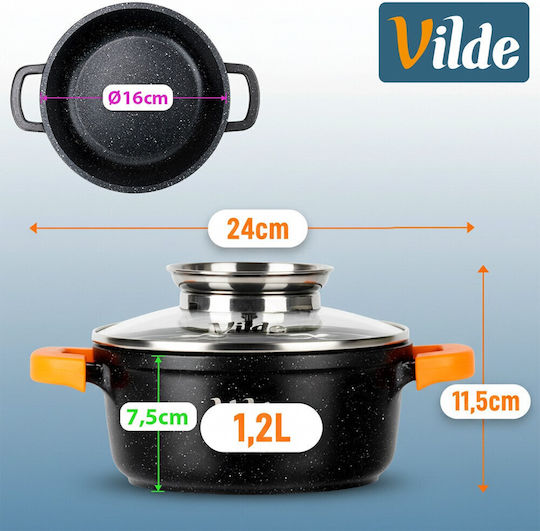 Vilde Terruna Aroma Set de vase de gătit 4 piese