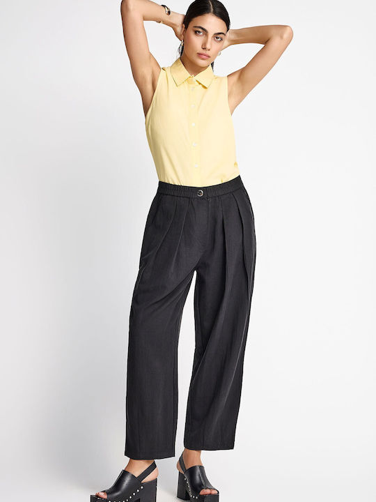 Sleeveless Women's Shirt Yellow