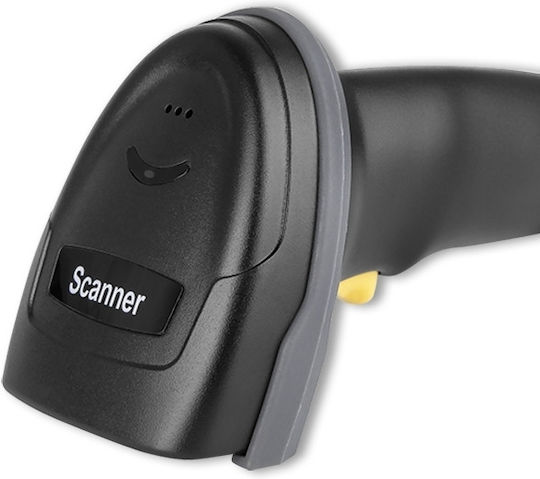 Qoltec Scanner Χειρός Ενσύρματο με Δυνατότητα Ανάγνωσης 1D Barcodes