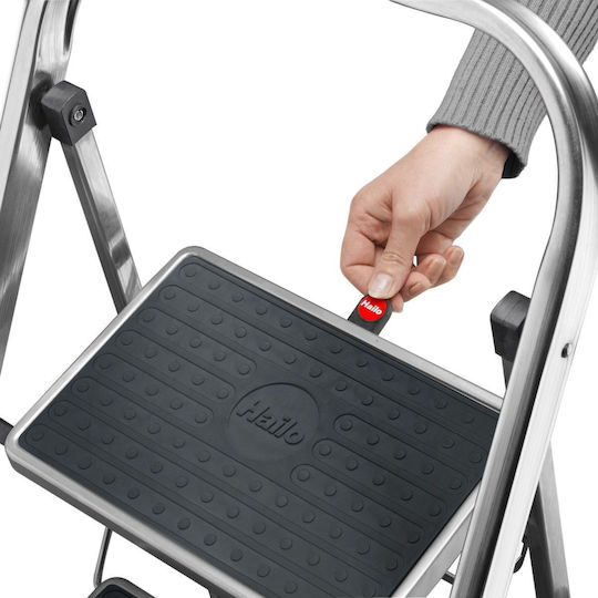 Folding Step Stool K70 Standardline Aluminum 3 Steps Safety Handle