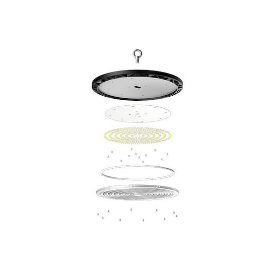 Orion Светеща Лампа Камбана 100W Неутрално Бяло с Вградена LED Ø26.5xВисочина 3.5cm
