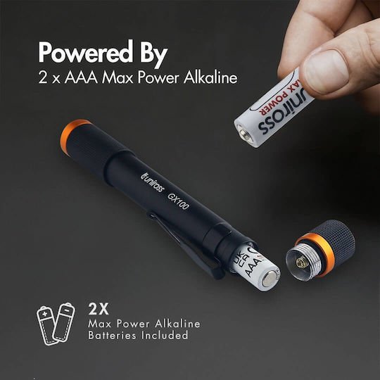 Uniross LED Flashlight IPX4 with Maximum Brightness 280lm