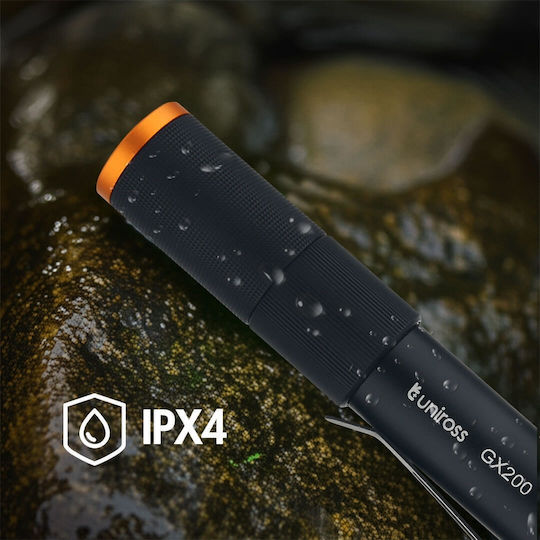 Uniross Rechargeable LED Flashlight IP44 with Maximum Brightness 300lm