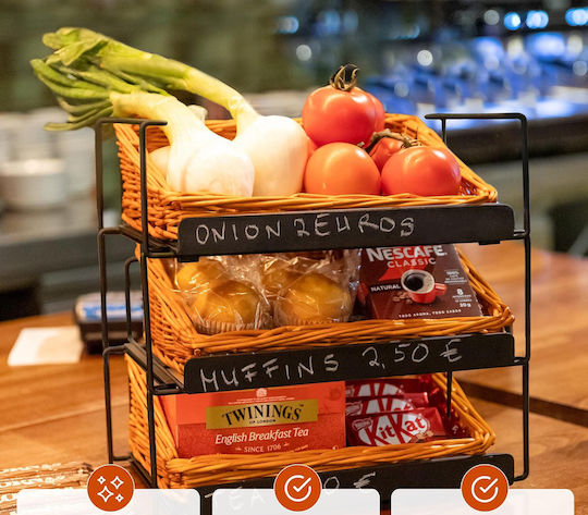 Plüschkorb Brot Obst Gemüse Küche 3 Ebenen Odoxia