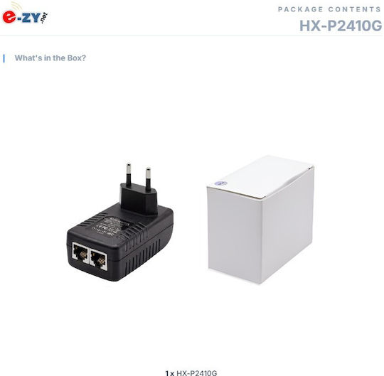 E Zy.Net HX-P2410G Injector PoE+